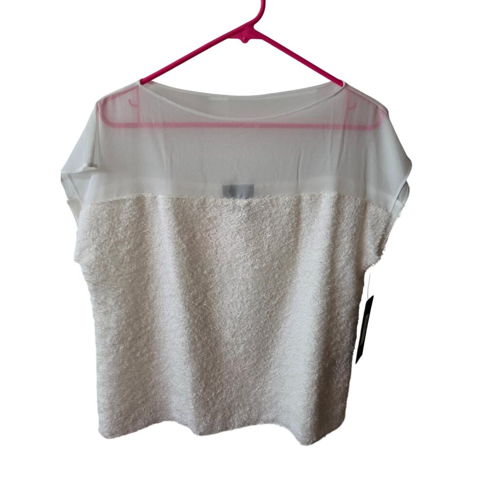 NWT Donna Karen New York Short Sleeve Blouse Size M